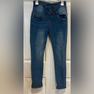 Blue High-Waisted Women Jeans Colombian